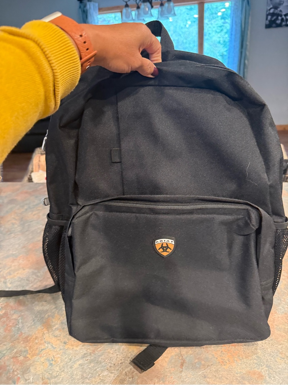Ariat Black Everyday Backpack with Front Pocket
